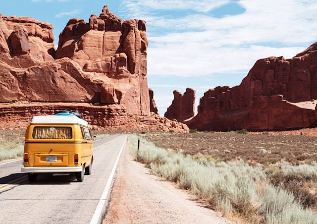 Wander Tales creative exploration — travel storytelling carousel concept